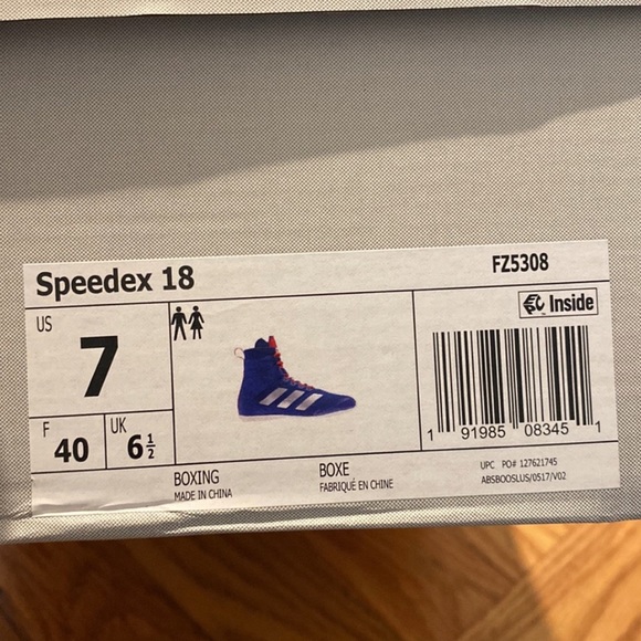 SOLD!! Unisex Adidas Speedex 18 boxing shoes - Picture 9 of 10